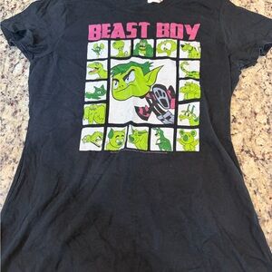 Beast Boy Graphic Black T-Shirt